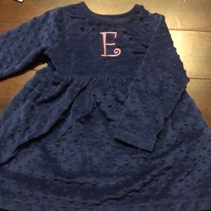 Girls Blue “E” dress